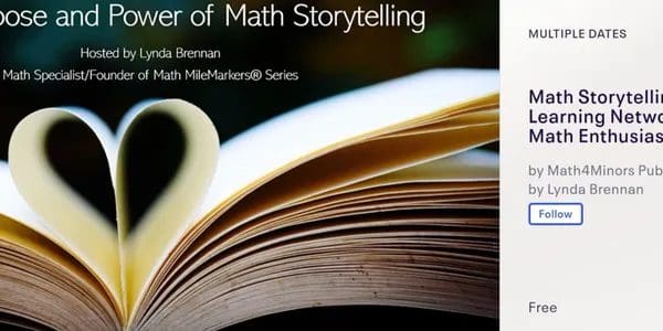 A book with the title of " master of math storytelling ".