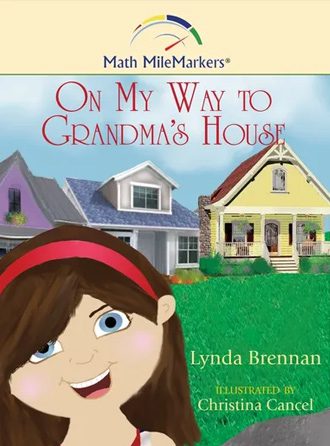 A book cover with a girl smiling in front of houses.